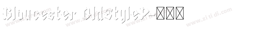 Gloucester OldStyleP字体转换